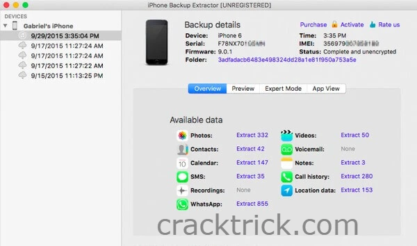 iPhone Backup Extractor Serial Key