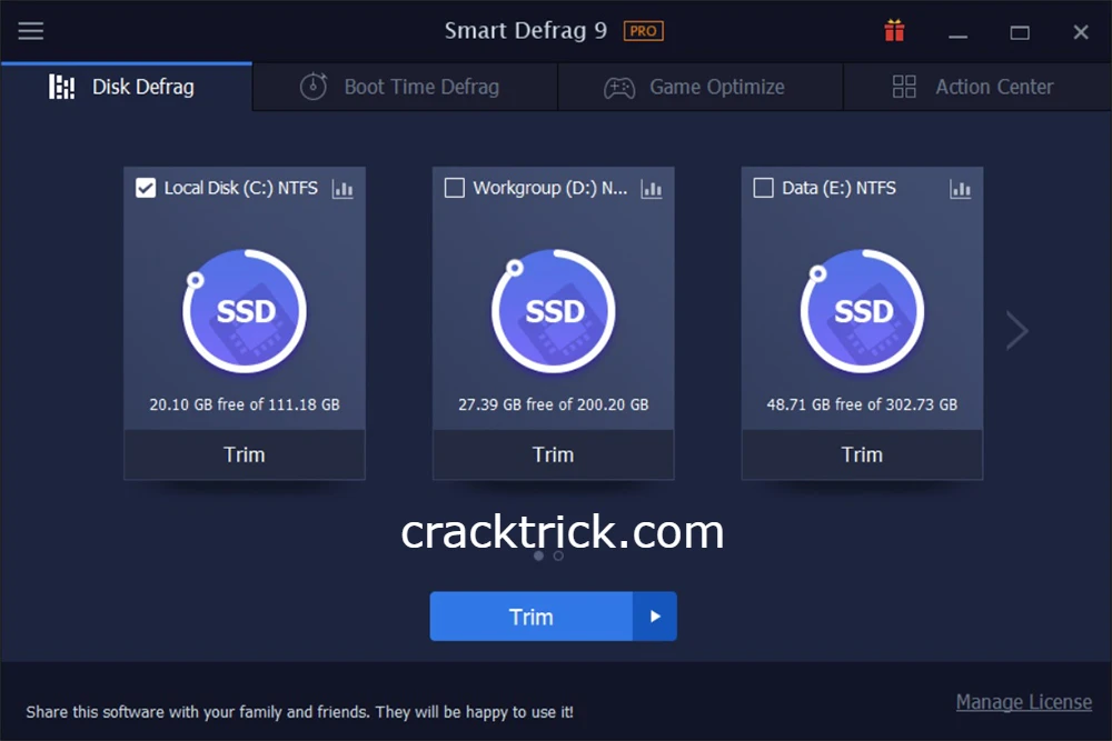    IObit Smart Defrag Pro Serial Key