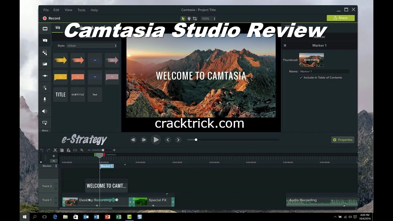   Camtasia Studio Serial Key