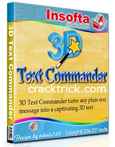  Insofta 3D Text Commander Crack