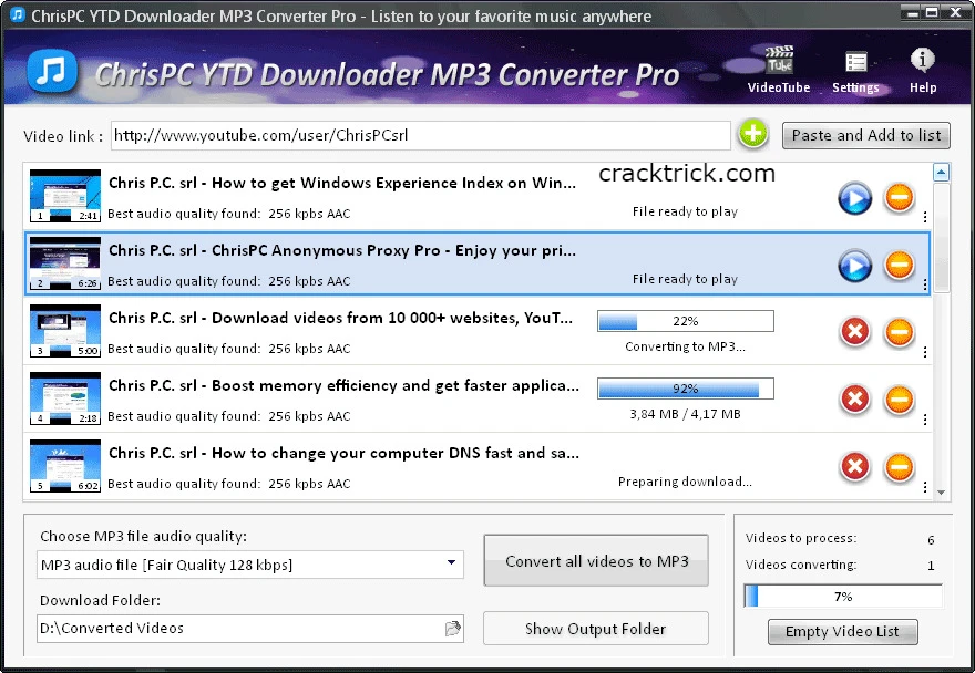   ChrisPC YTD Downloader MP3 Converter Keygen