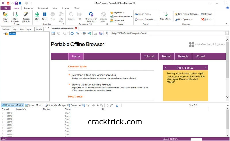   MetaProducts Portable Offline Browser Serial Key